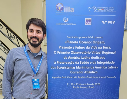 Nico Lois en la escuela de verano en Río de Janeiro.